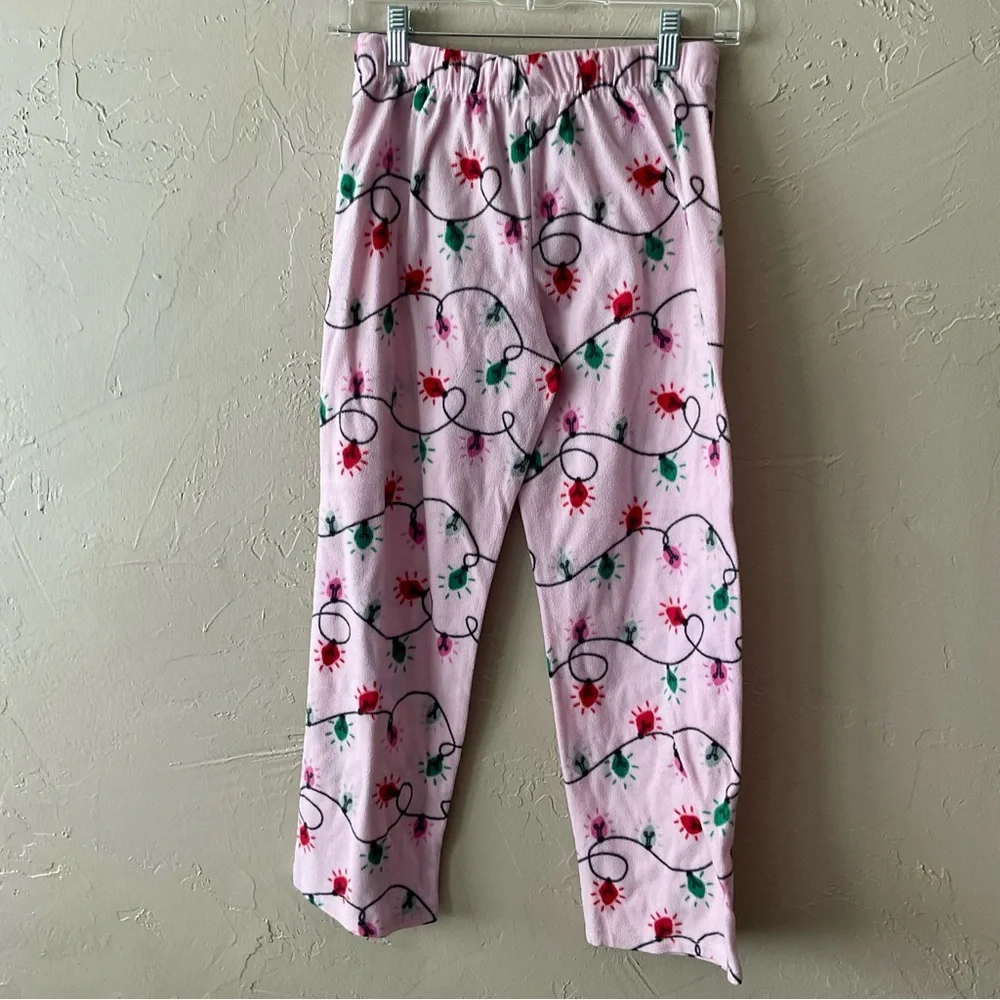 Holiday Time Kids Pajama Bottoms - Pink lights